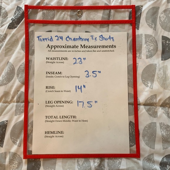 NEVER WORN Torrid 24 Drawstring Short Short - Chambray Blue - Picture 14 of 16